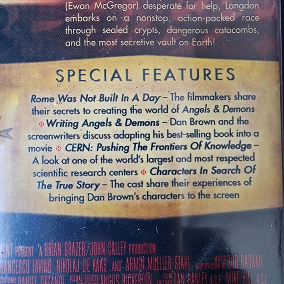 Nwt Angels & Demons dvd. Pg-13 - Picture 4 of 5